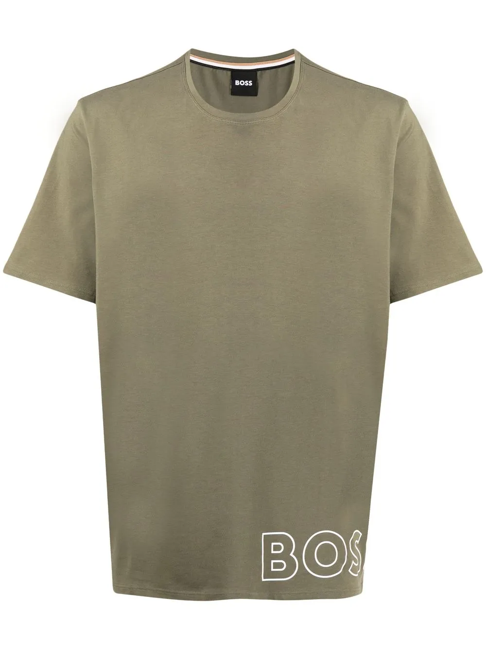 

BOSS playera con logo estampado - Verde