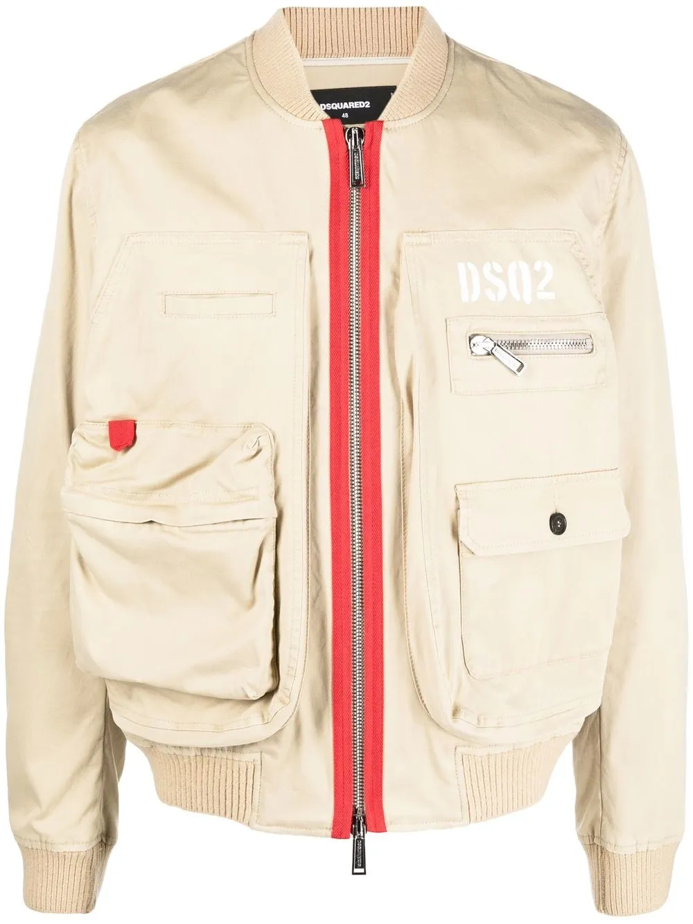 

Dsquared2 chamarra bomber con logo estampado - Neutro