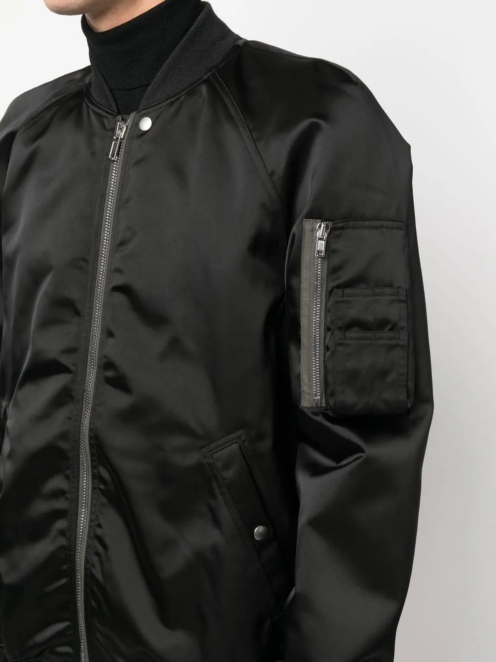 Rick Owens ジップアップ ボンバージャケット | ブラック | FARFETCH JP