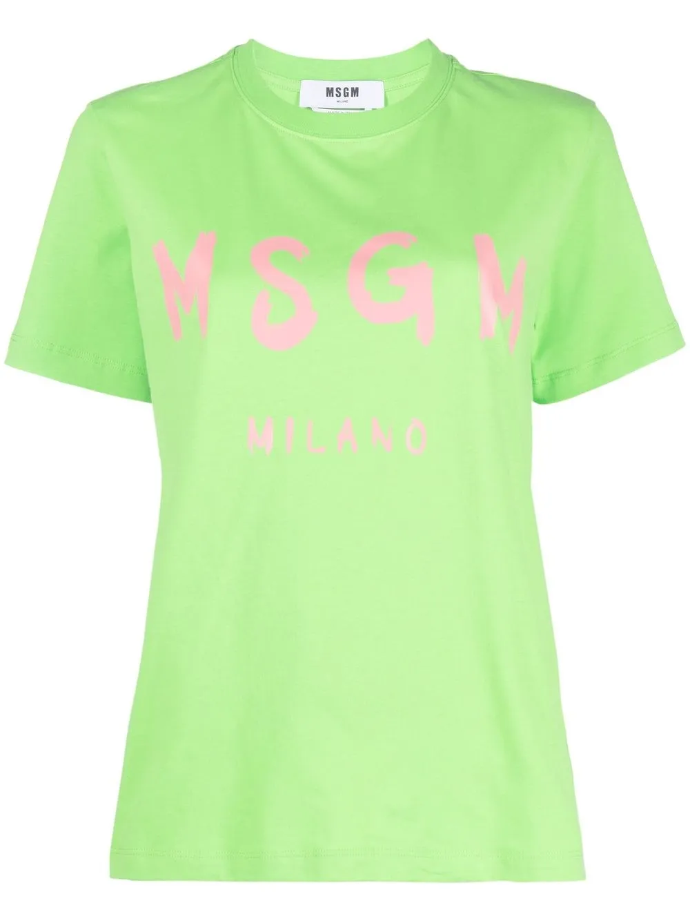 

MSGM playera con logo estampado - Verde