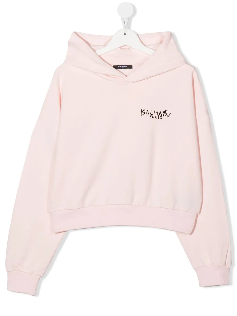 

Balmain Kids TEEN logo-print hoodie - Pink