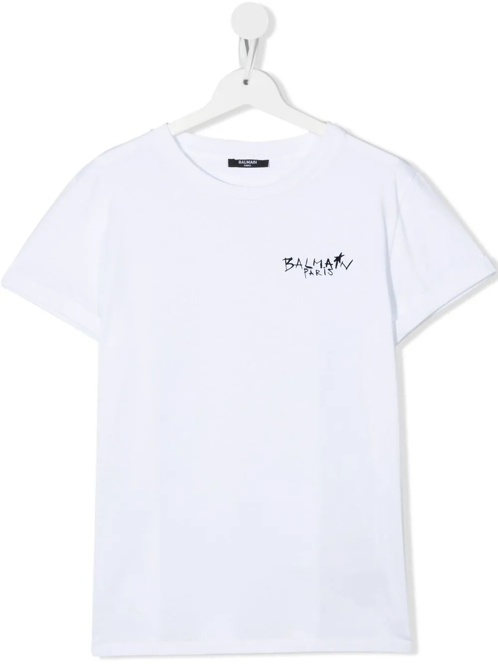 

Balmain Kids chest logo-print detail T-shirt - White