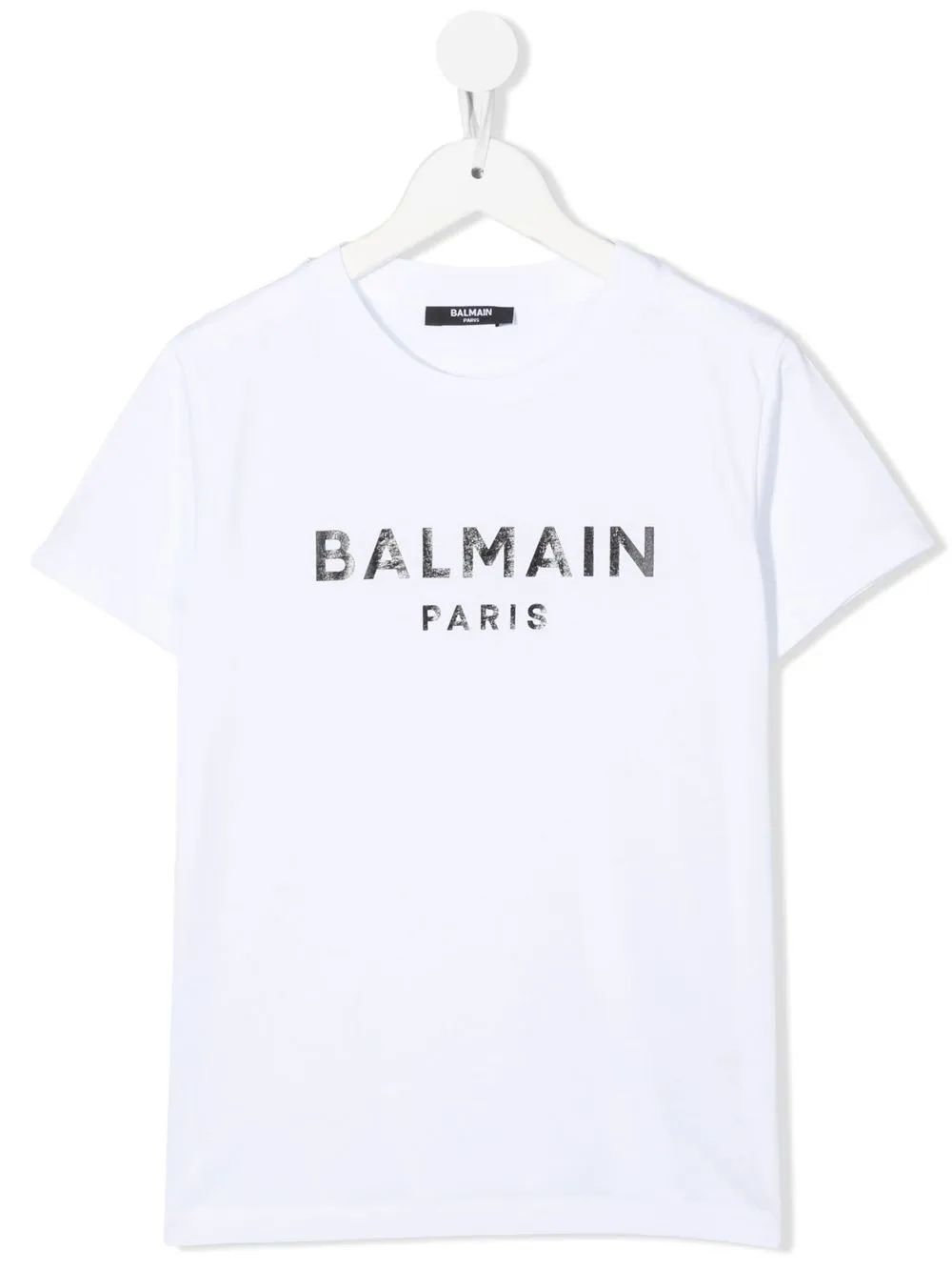 

Balmain Kids playera con logo estampado - Blanco