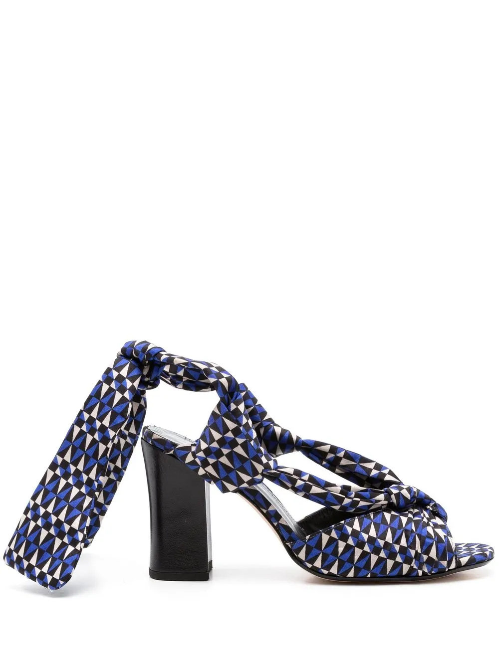 

Sarah Chofakian ankle tie-fastening 90mm sandals - Blue