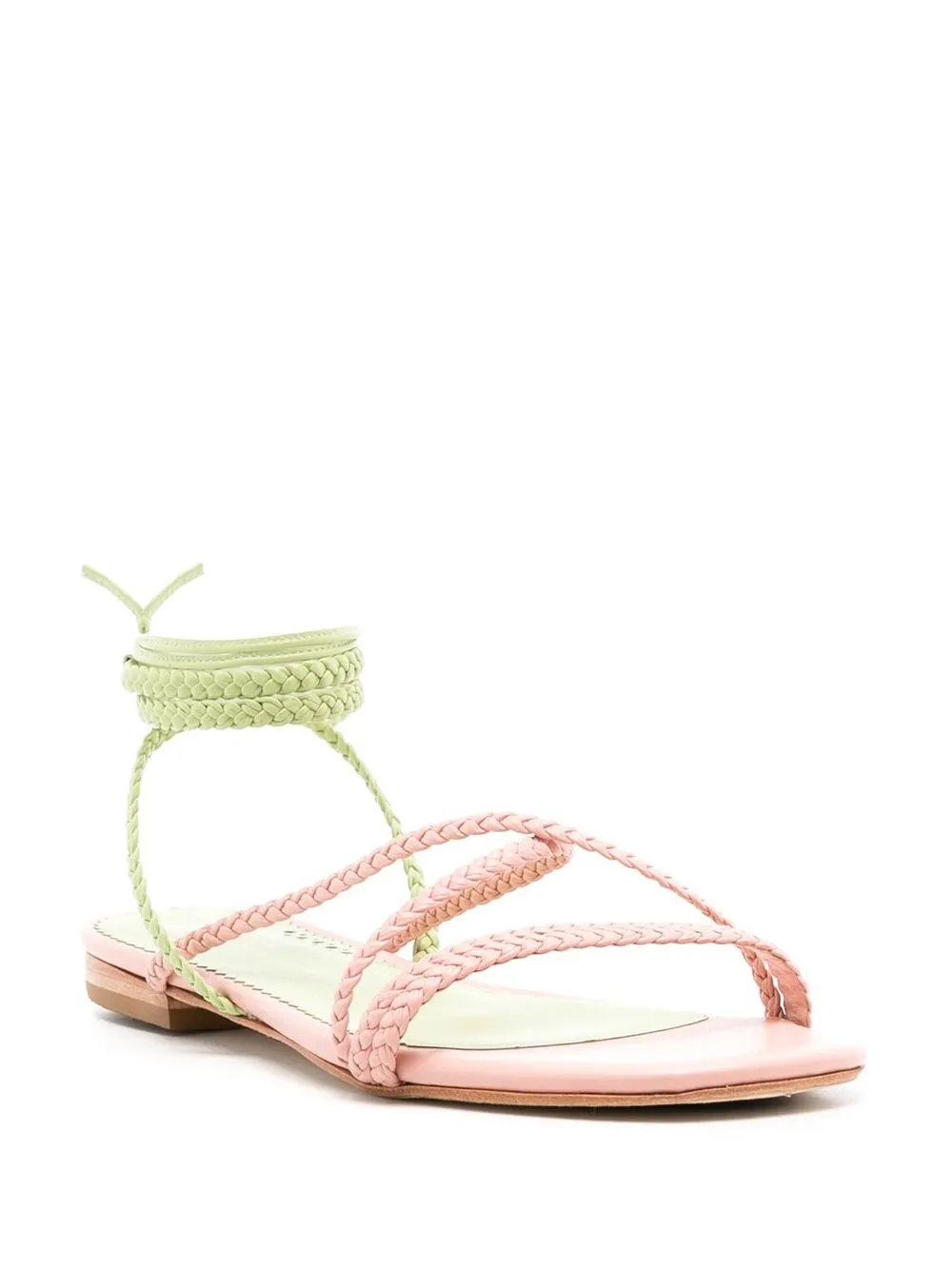 Sarah Chofakian Courtney braided-strap flat sandals | Heeled Sandals | Image 2