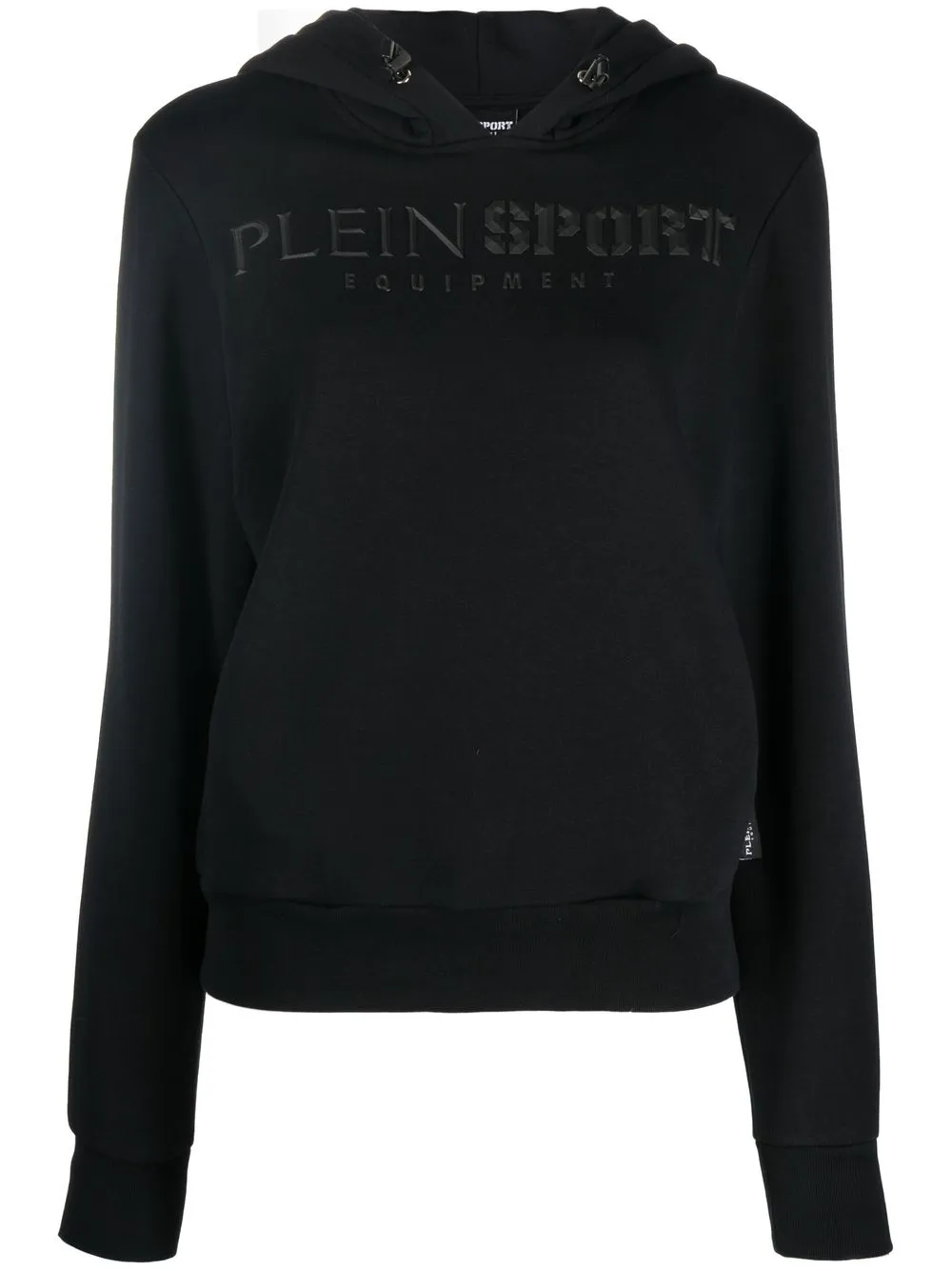 

Plein Sport logo-print drawstring hoodie - Black