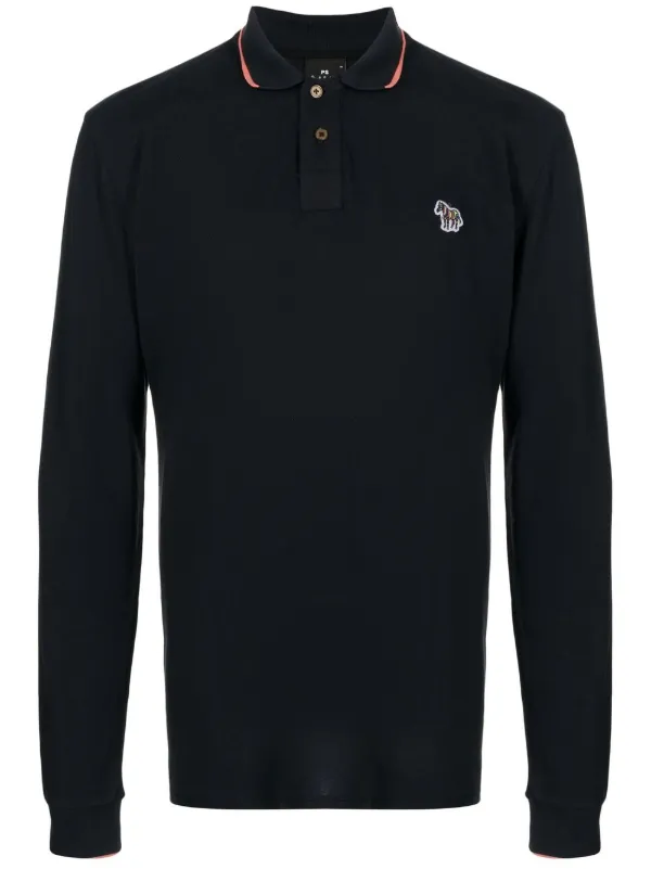 PS Paul Smith Zebra stripe-tipping Polo 