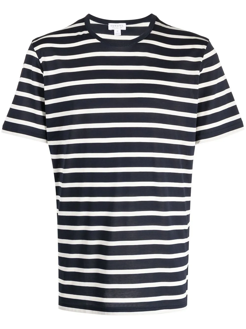 

Sunspel stripe-print cotton T-shirt - Blue