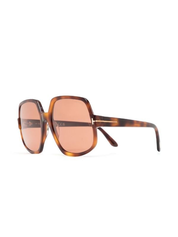 TOM FORD Eyewear Delphine-02 oversized-frame Sunglasses - Farfetch