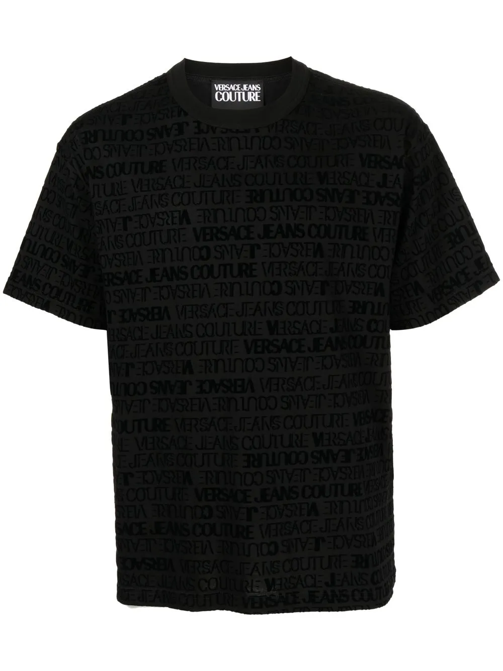 

Versace Jeans Couture playera con logo estampado - Negro