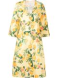 Cara Cara Martina botanical-print dress - Yellow