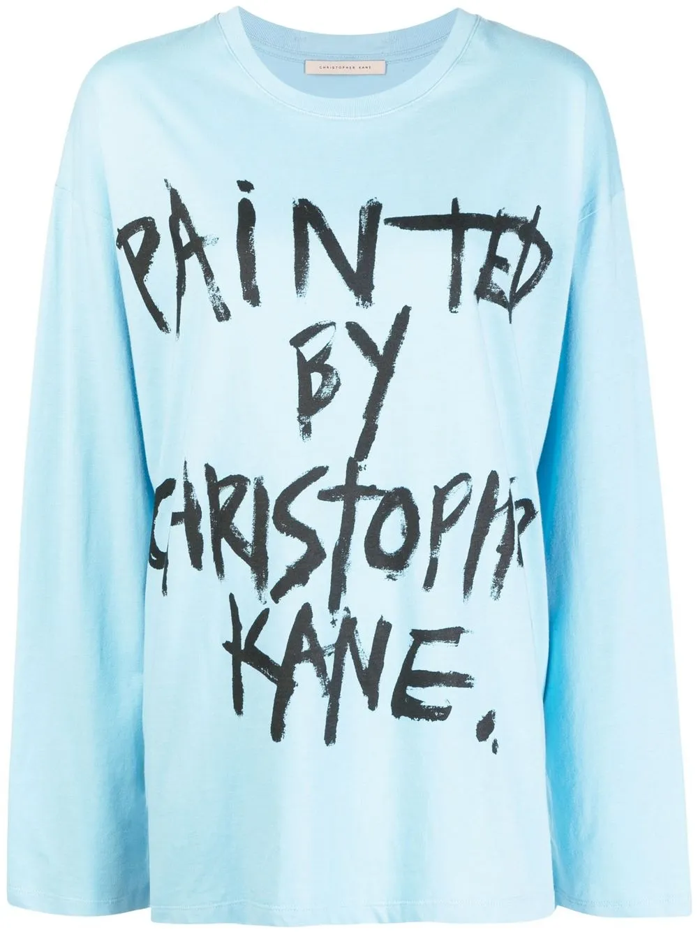 

Christopher Kane playera con estampado gráfico - Azul