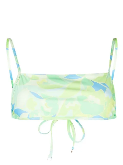 Faithfull the Brand Cassia galarosa-print bikini top