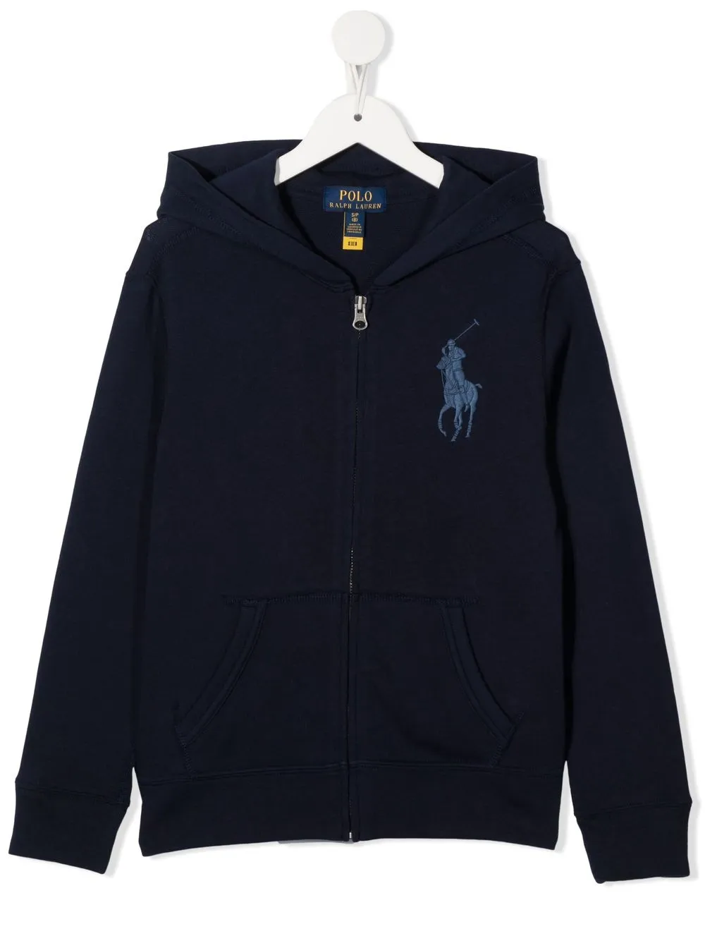 

Ralph Lauren Kids embroidered-logo hoodie - Blue