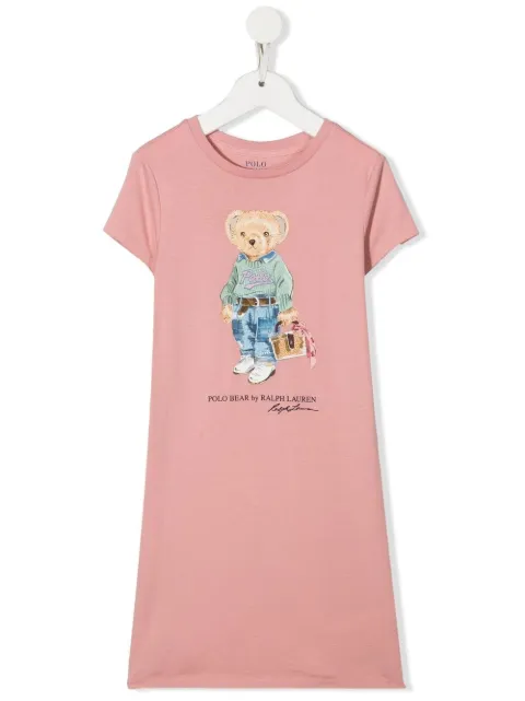 POLO RALPH LAUREN KIDS Polo Bear cotton dress 