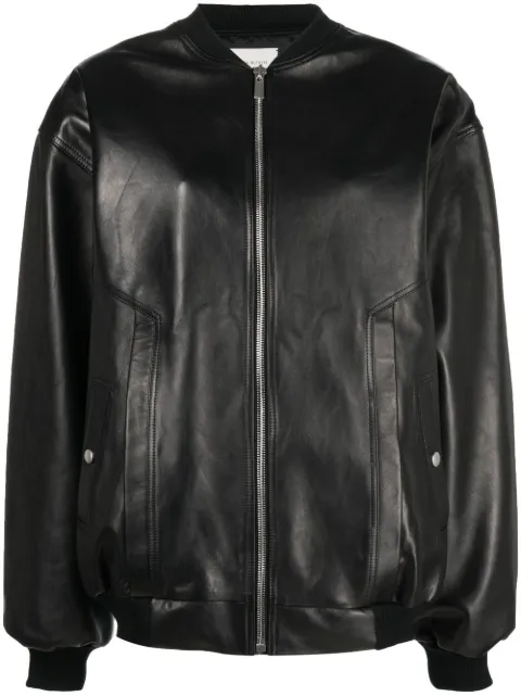 Magda Butrym zip-up sheepskin bomber jacket