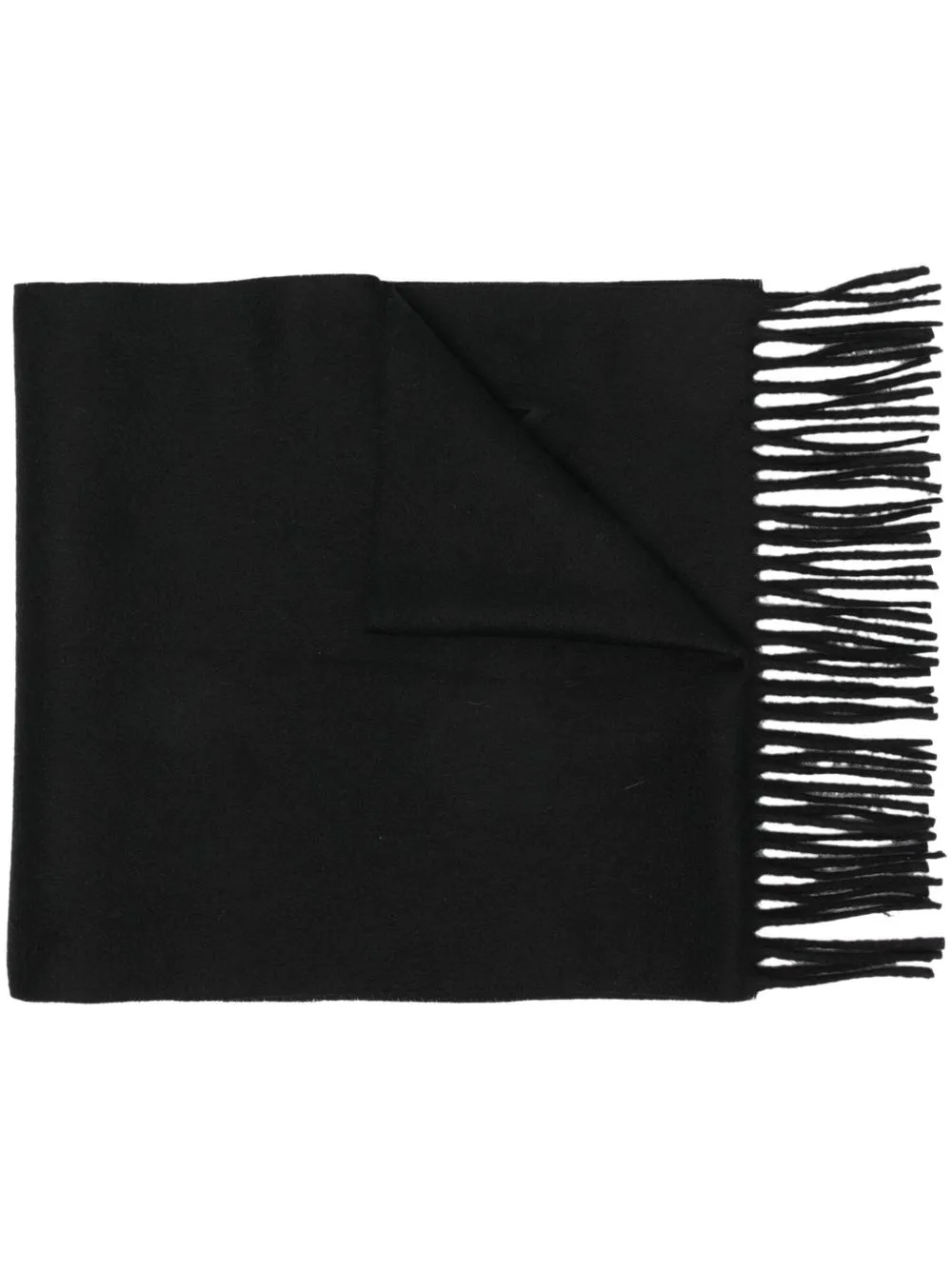 

Alexander McQueen pashmina con flecos - Negro