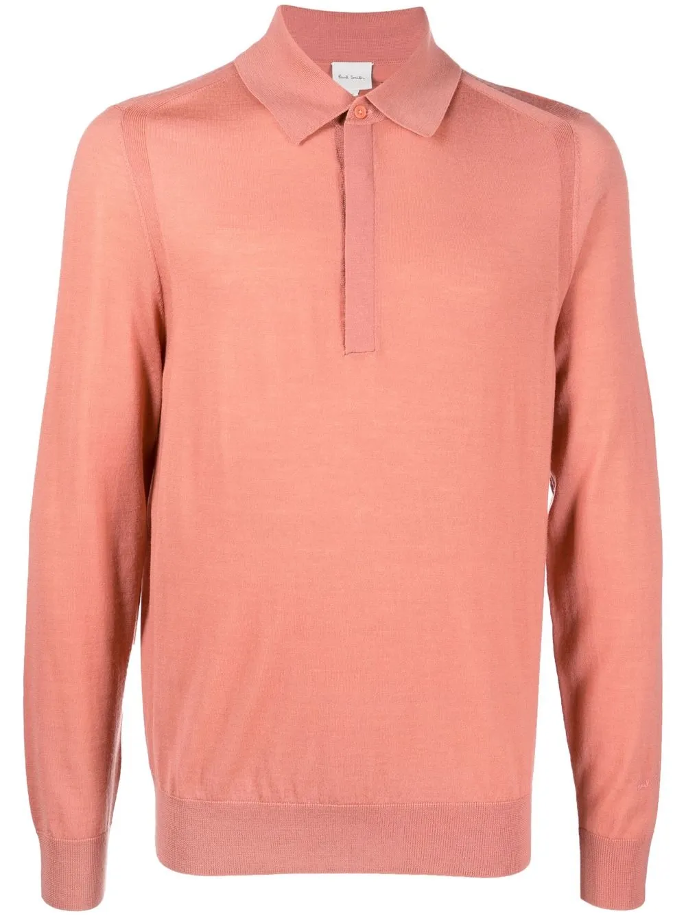 

Paul Smith playera tipo polo manga larga - Rosado