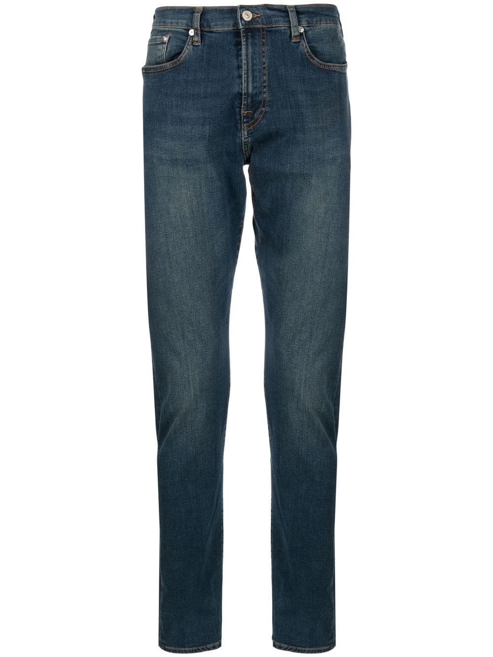 mid-rise slim-fit jeans