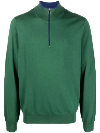 PS Paul Smith mock-neck zip-up Jumper - Farfetch