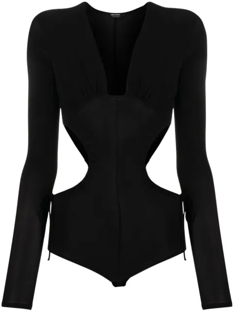 ISABEL MARANT cutt-out long-sleeved bodysuit