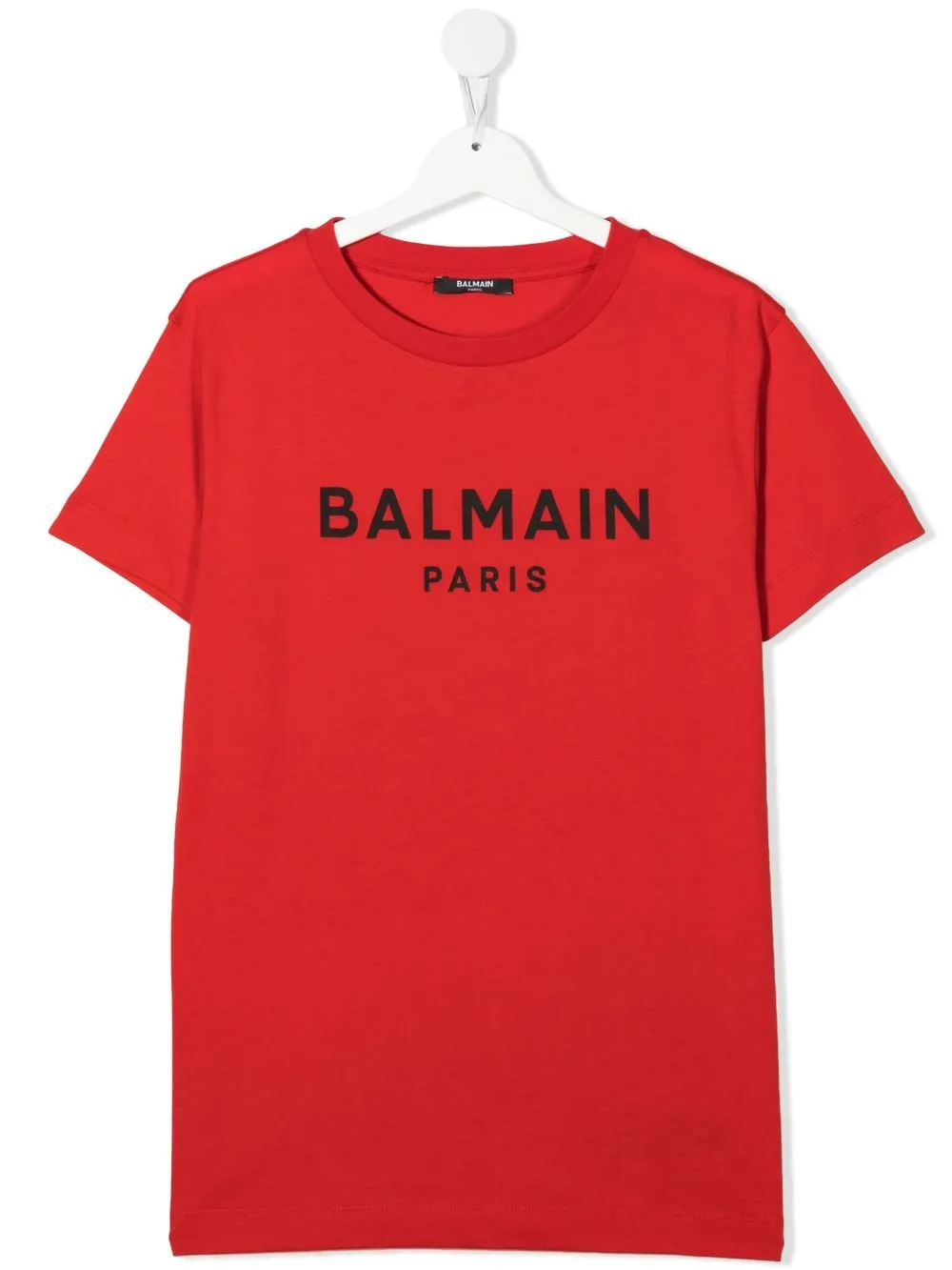 

Balmain Kids playera con logo estampado - Rojo