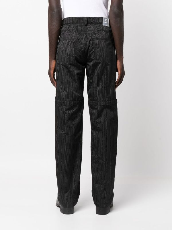 Marine Serre Moire detachable-leg Trousers - Farfetch