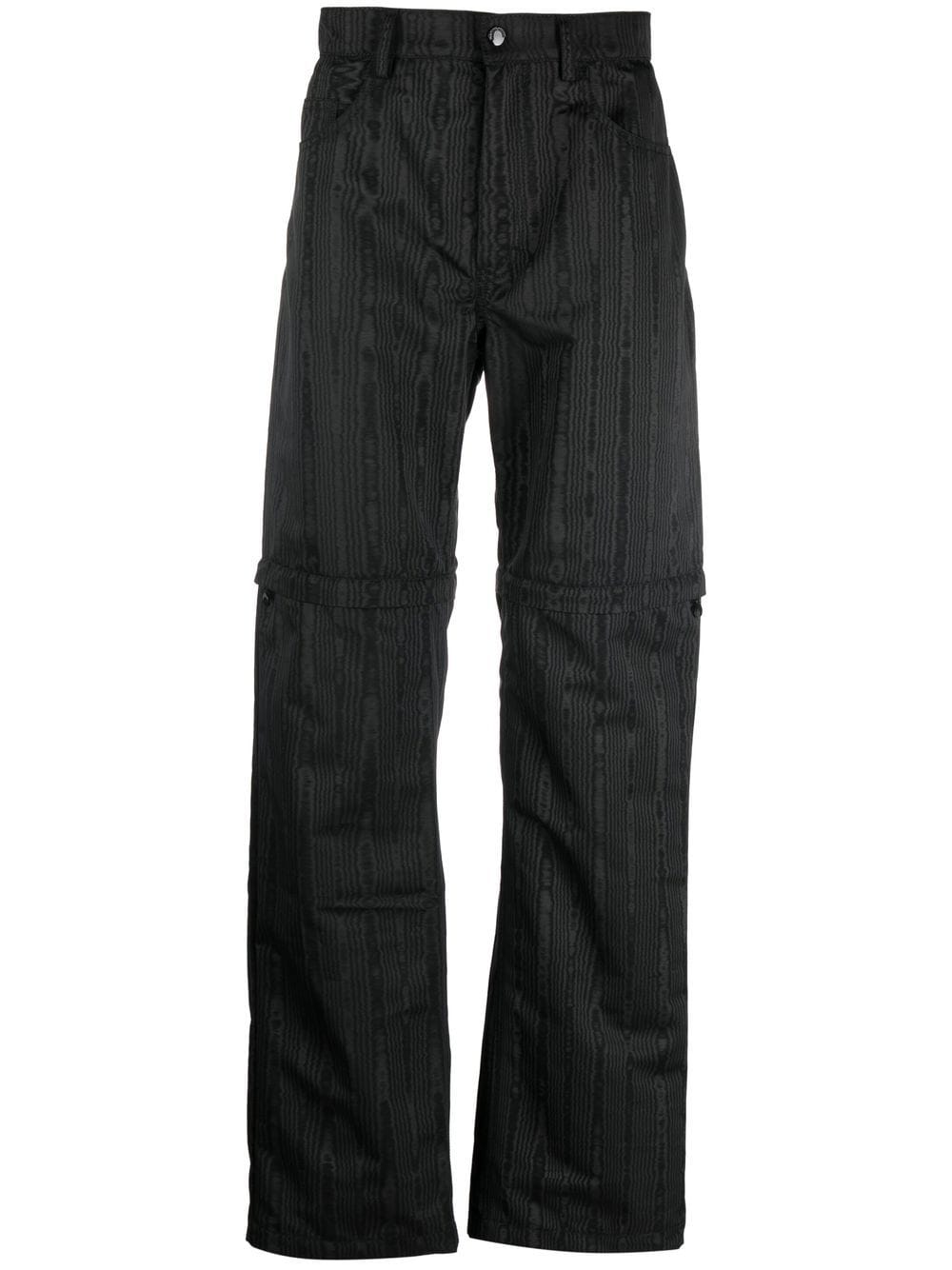 

Marine Serre pantalones con pierna removible - Negro