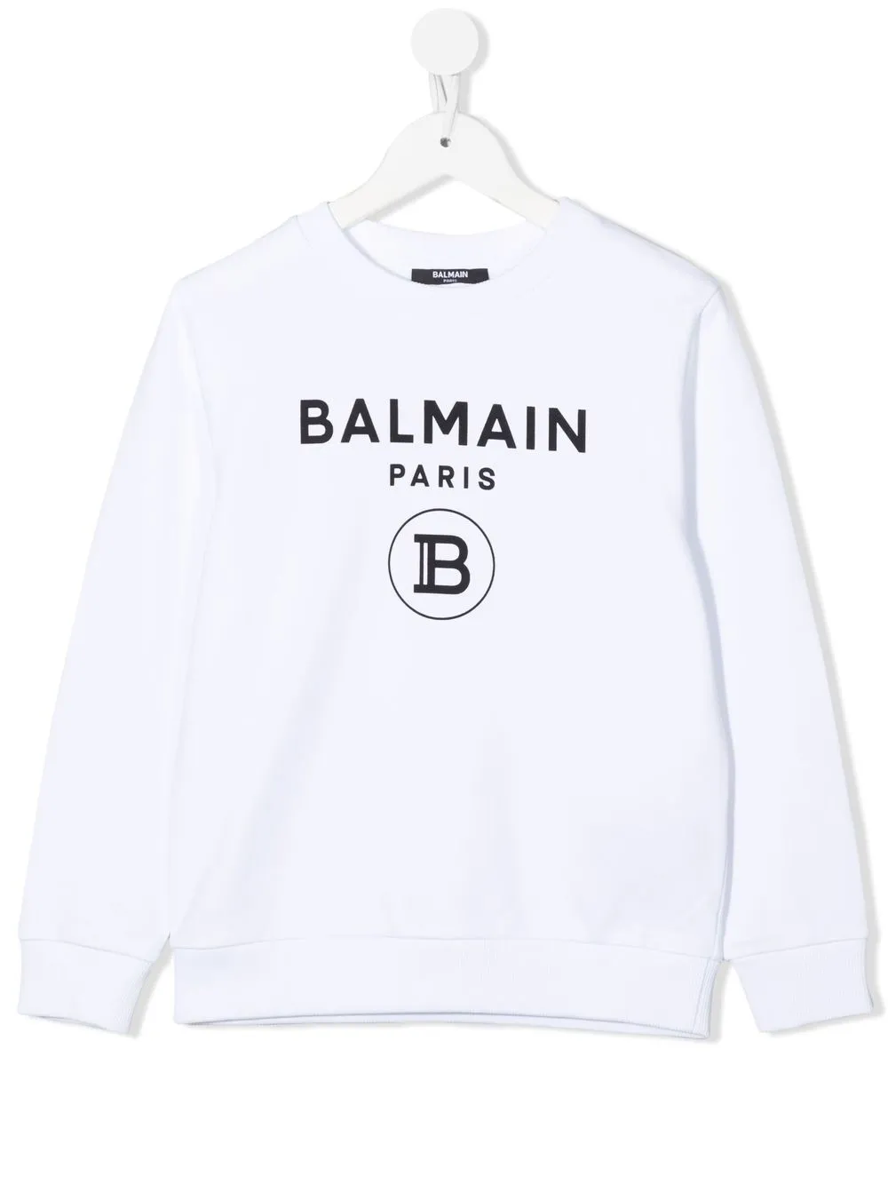 

Balmain Kids logo-print long-sleeve sweatshirt - White