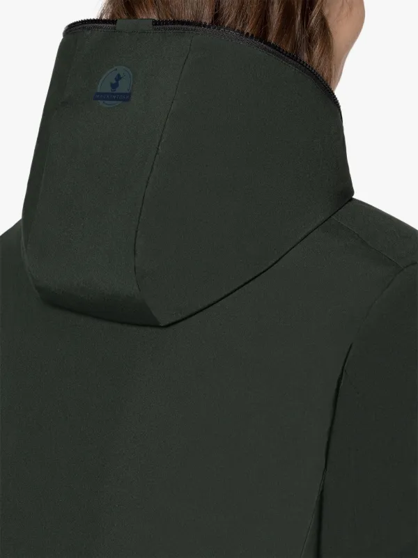 SAVE THE DUCK Green & Black Reversible Hooded Jacket