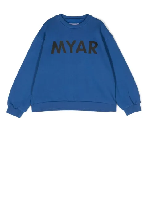 MYAR KIDS logo-print detail sweatshirt