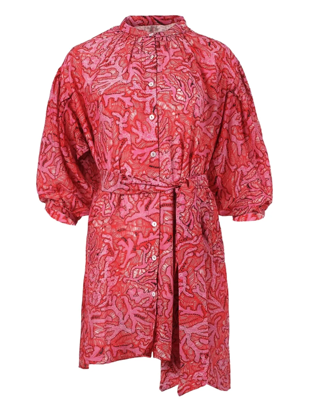 Chufy belted mini shirt dress | Pink | Image 1