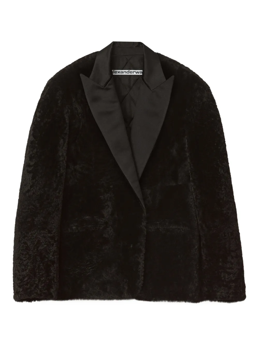 Alexander Wang Shearling tuxedo coat | Black | Image 1
