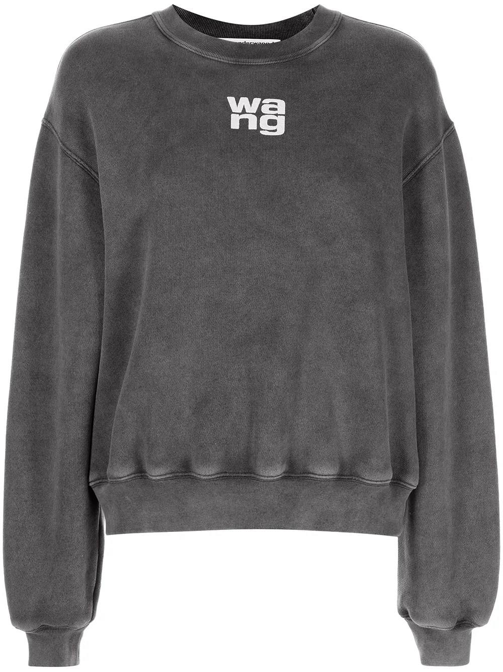 

Alexander Wang sudadera con logo estampado - Gris