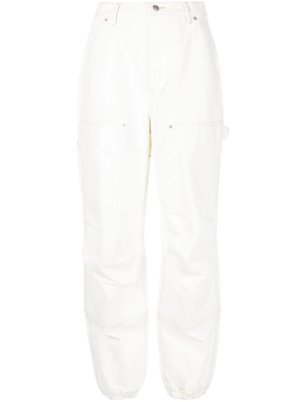 

Alexander Wang jeans tapered con tiro alto - Blanco