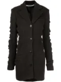 Alexander Wang ruched sleeve wool-blend jacket - Brown