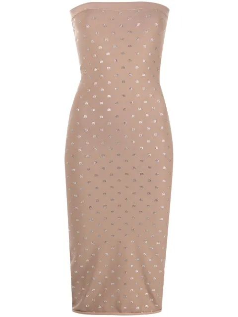 Alexander Wang STRAPLESS MIDI DRESS WITH ELASTIC