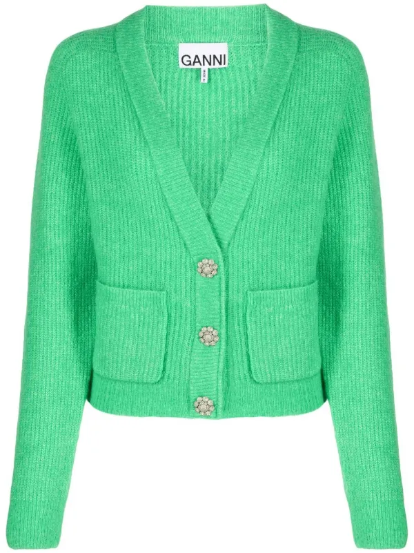 GANNI button-down Cardigan - Farfetch