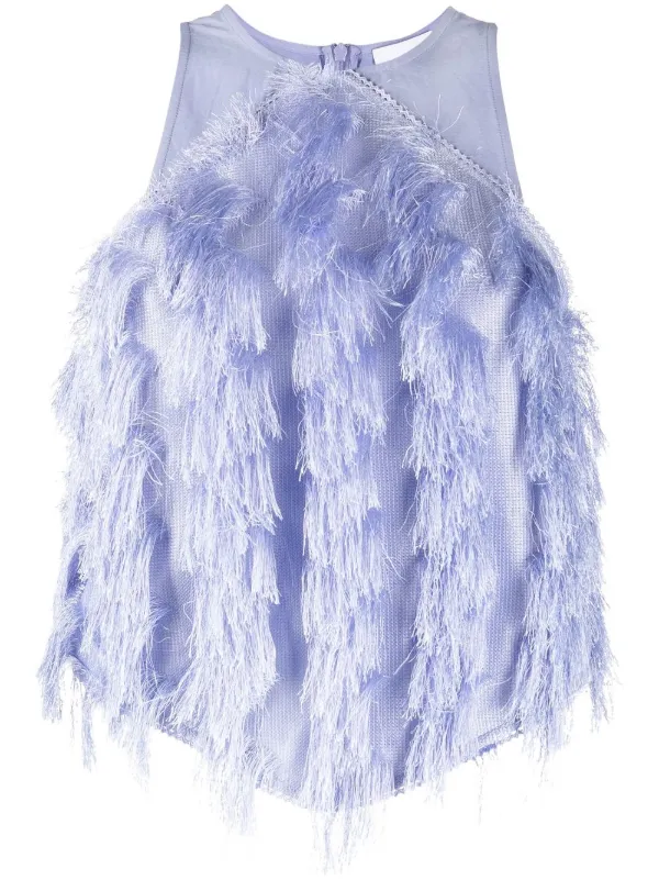 ganni blue feather dress Designer Ganni Blue Feather Dresses for Women - Up to 64% off