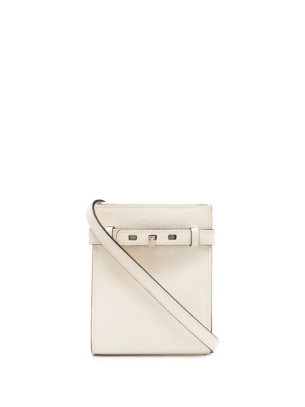 

Valextra mini leather shoulder bag - Neutrals