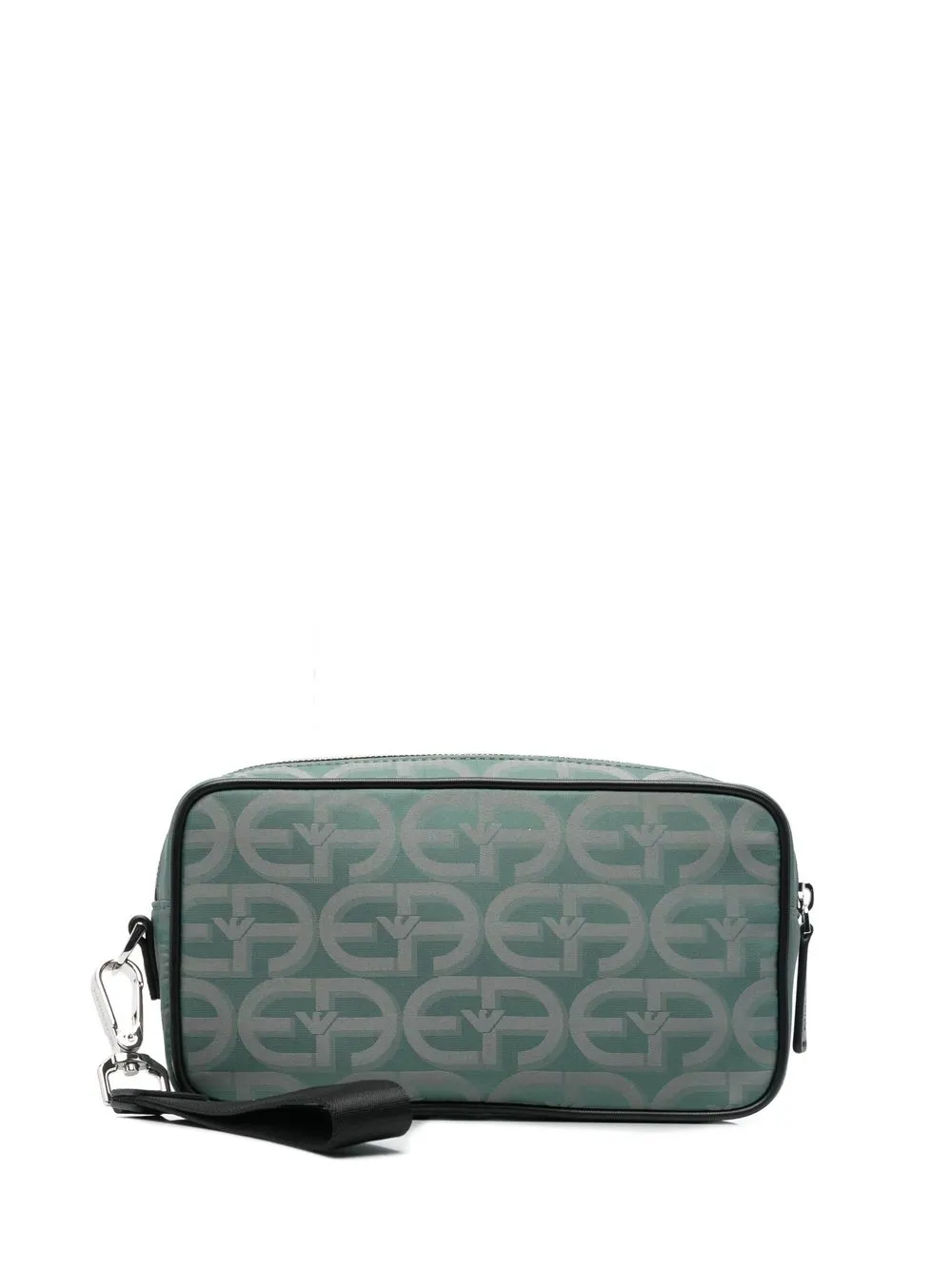 

Emporio Armani bolsa de mano con monograma estampado - Verde