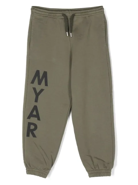 MYAR KIDS logo-print track pants