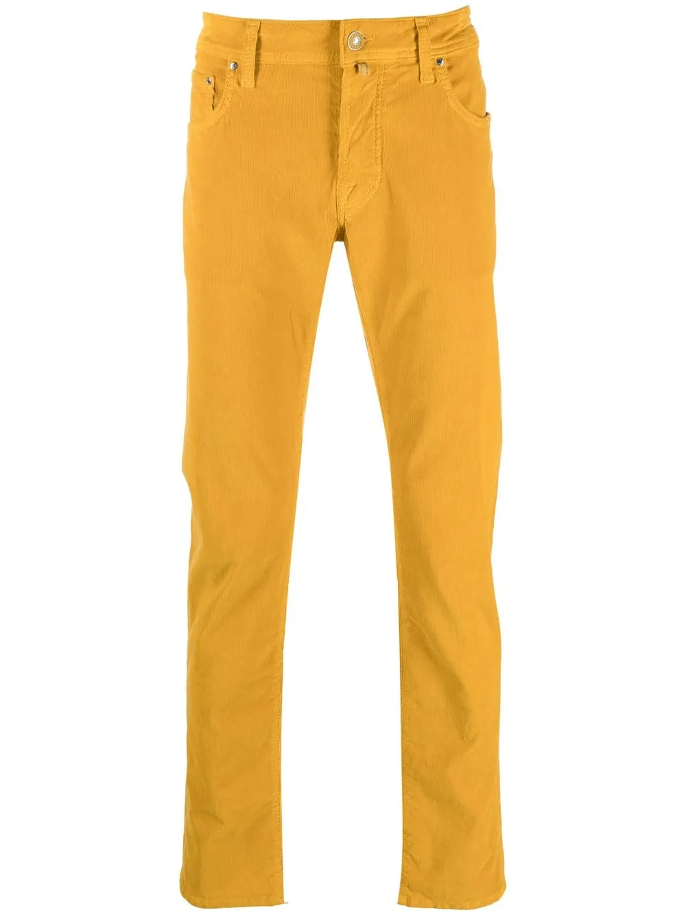 

Jacob Cohën embroidered-logo corduroy trousers - Yellow