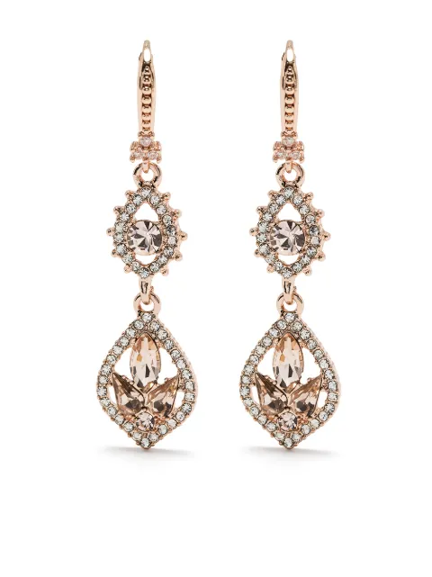 Marchesa Notte crystal pear drop earrings