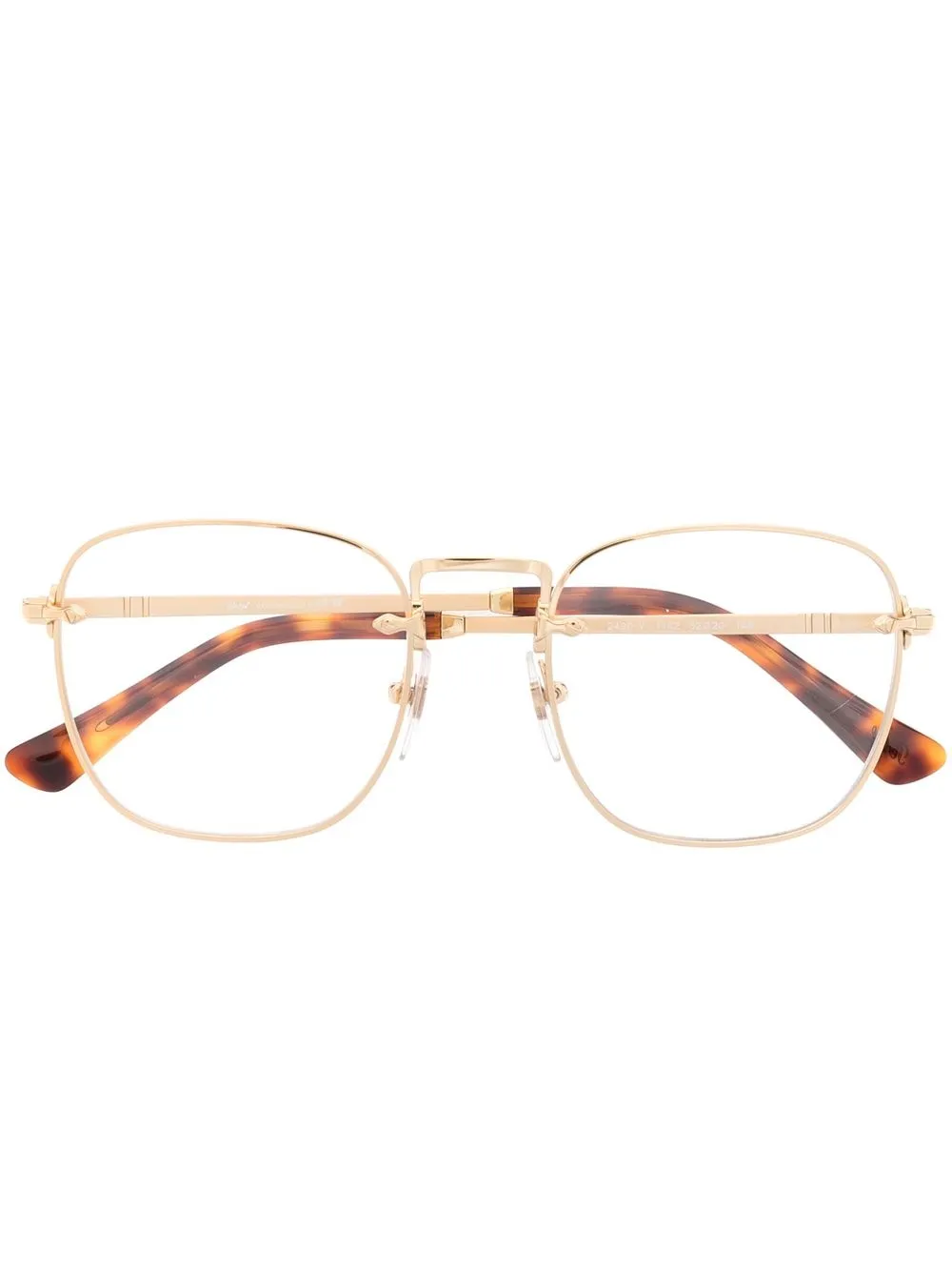 

Persol lentes con armazón cuadrada - Dorado