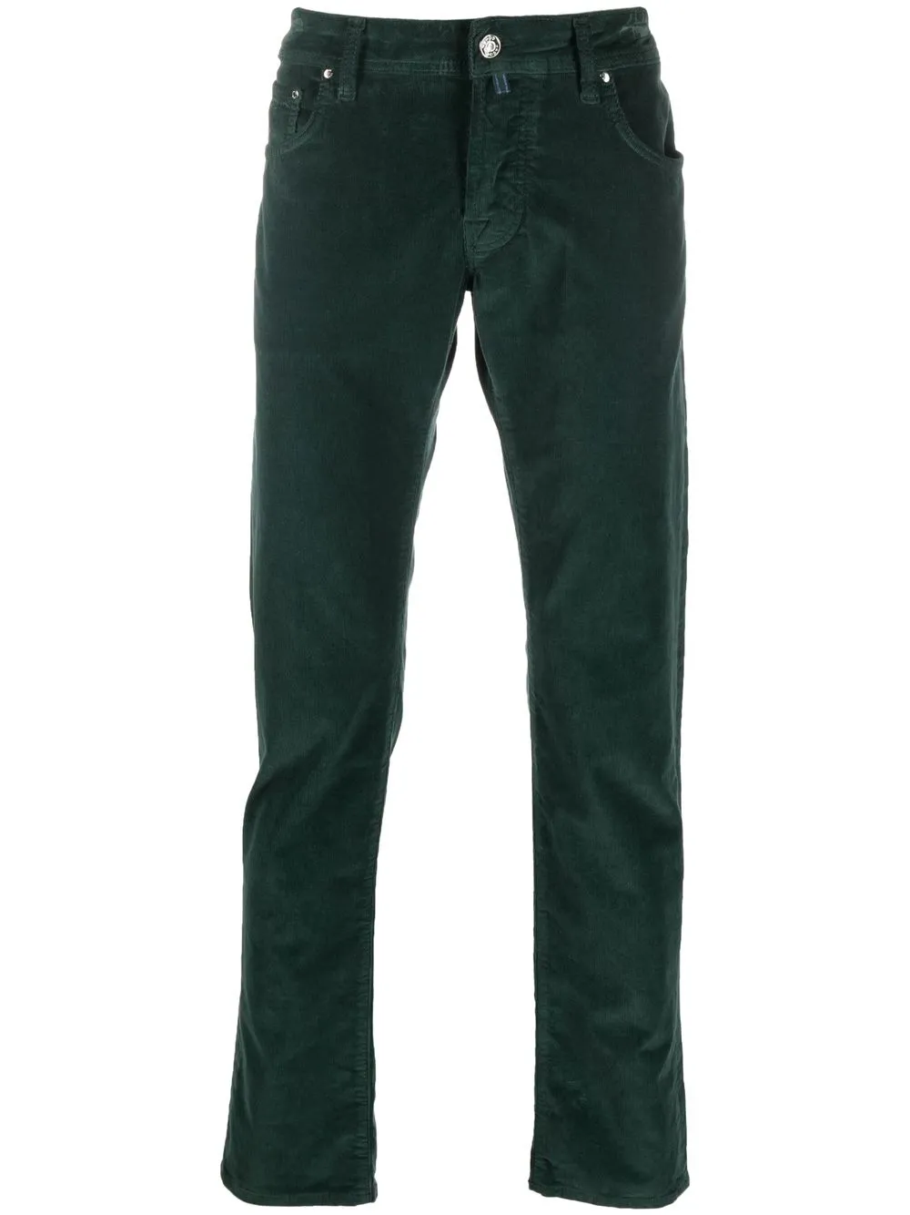 

Jacob Cohen pantalones de pana con logo bordado - Verde