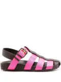 Sarah Chofakian Simpson strap-design flat sandals - Brown