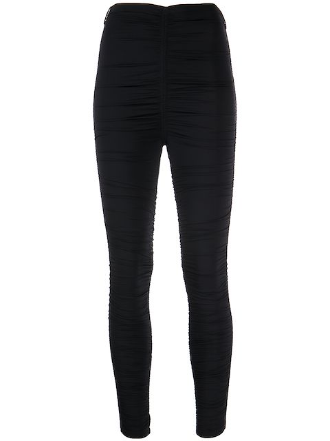 Alexander Wang ruched ankle-length leggings