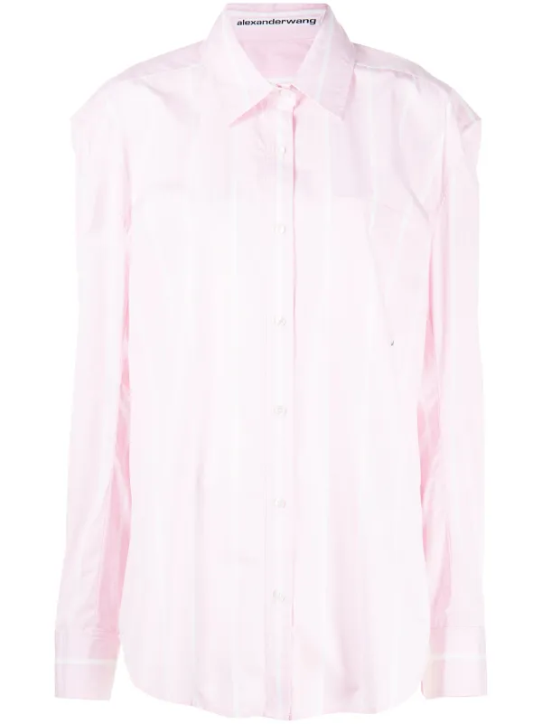 Alexander Wang Oversize vertical-stripe Shirt - Farfetch