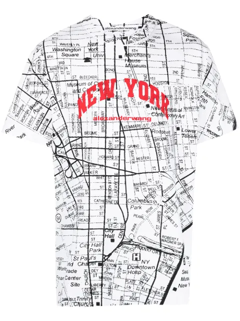 Alexander Wang T-shirt med New York-tryk